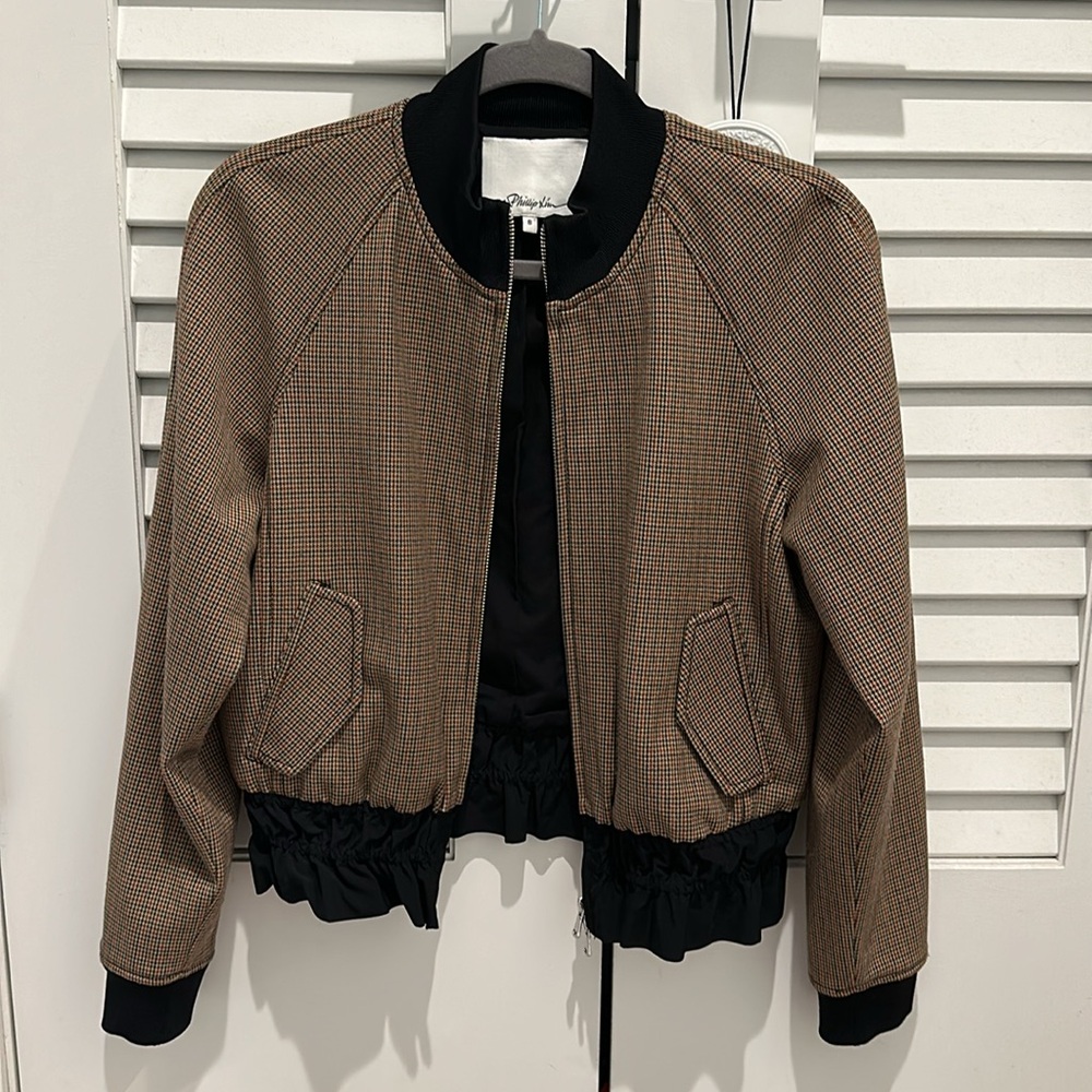 3.1 Phillip Lim Houndstooth Track Jacket